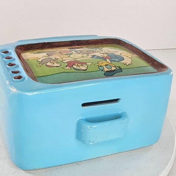 Vintage Disney Ceramic TV Bank Donald Duck & Nephews Dan Brechner 1960s Retro - Picture 7 of 10
